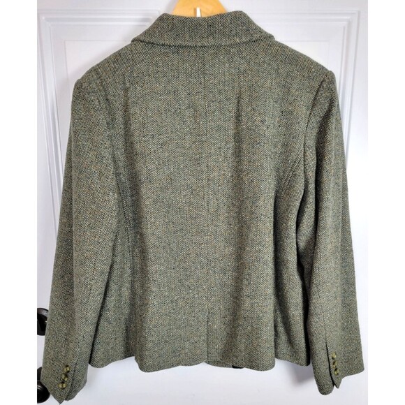 L.L. Bean Womens Wool & Silk Blend Blazer Jacket Size L Petite - Picture 8 of 8